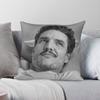 Traumhafter Pedro Pascal quadratischer Kissenbezug Polyester Leinen Samtmuster Reißverschluss Dekorative Zierkissenhülle Bettkissenbezug 18"