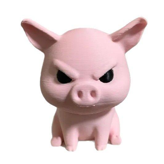 New Raging Pigs Angry Pigs 3D Printed Toy Desktop Resin Ornament