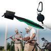 Practical Golf Putters Ball Cleaner Golf Double Sided Brush Grooves Cleaner With Carabiner Golf Club Cleaning Tool