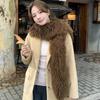 High Quality Winter Double-face Faux Fur Fluffy Wool Chunky Long Scarf for Women Stylish