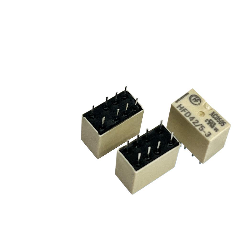 Hongfa Dual Inline Signal Relay HFD42/5-3 & HFD42/3-3, 4A Two Groups Changeover, Available.