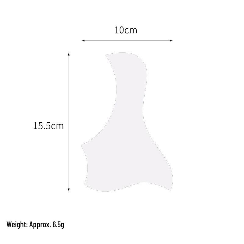 Gitaar slagplaat voor 38", 40", 41" – Gekleurde Onregelmatige Vorm, Geschilderd Stickerbord Accessoire