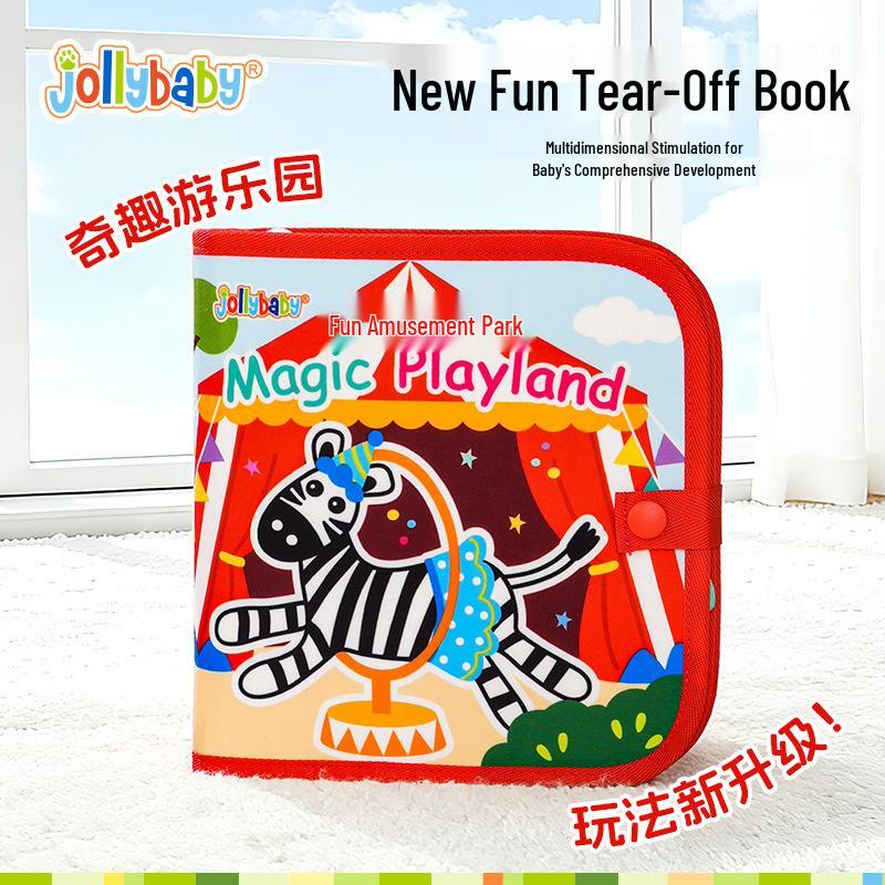 Jollybaby Montessori Tear-Proof Felt Book: Fun Hands-On Early Education for Babies