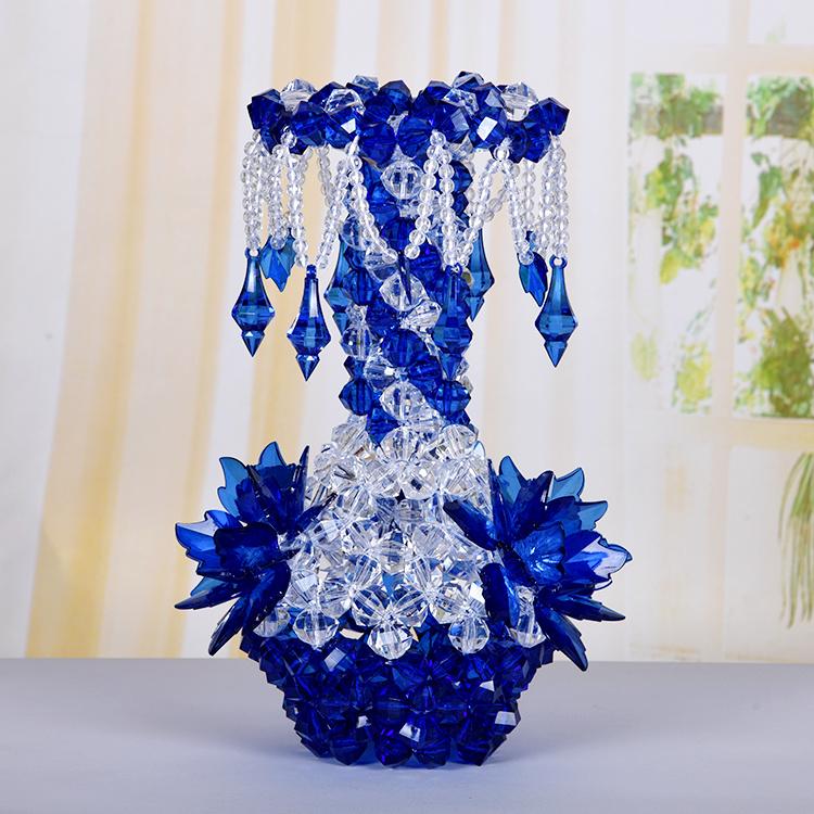 

Ваза из бисера ручной работы, упаковка материалов, плетеная своими руками, плетеная ваза из бисера, крупногабаритная продукция, подвесные украшения