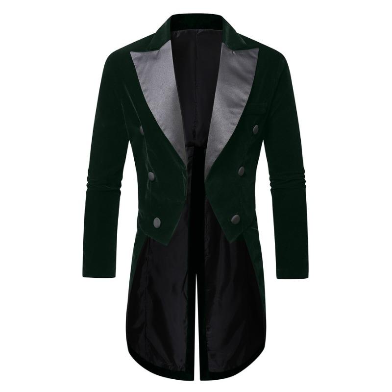 Mens Velvet Tailcoat Tuxedo Jacket
