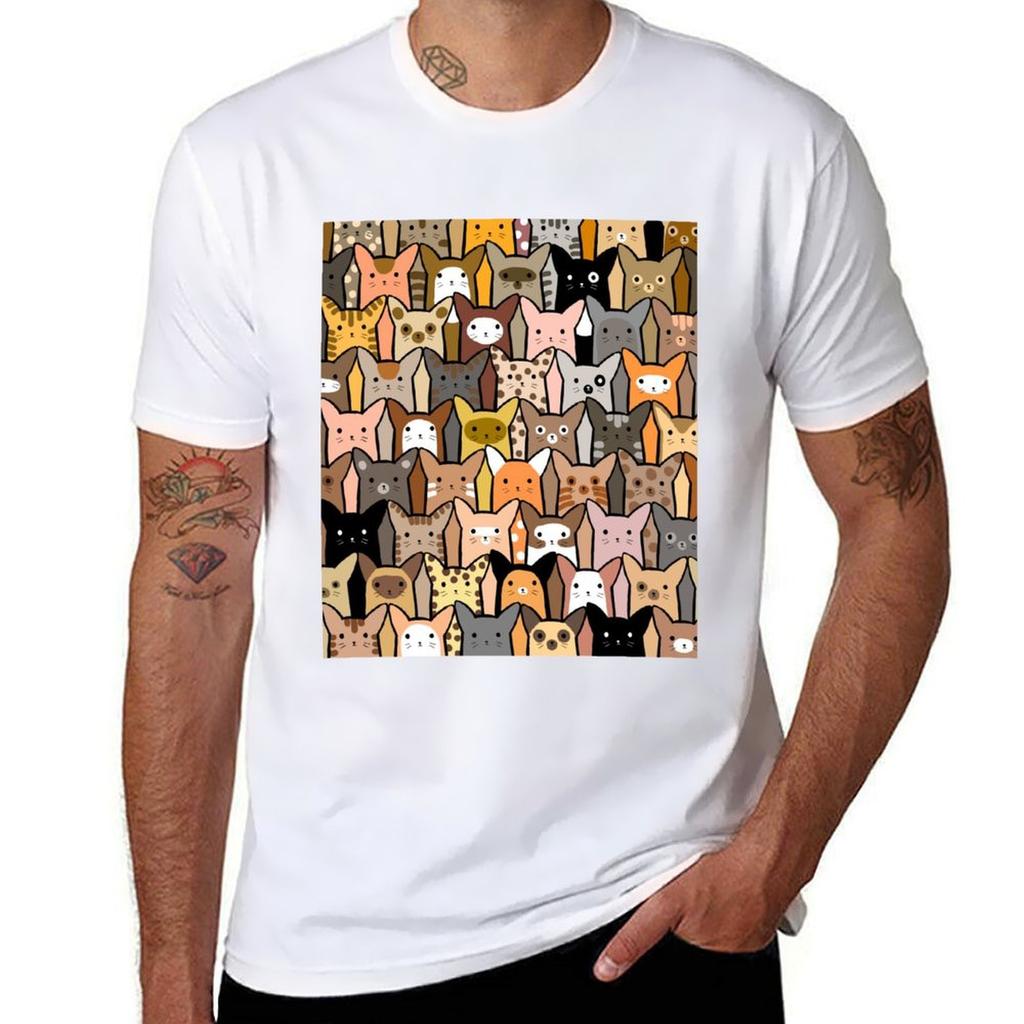 Cats All Over the Place TShirt Festival Short Sleeve TShirt