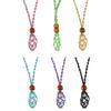 Necklace Cord Empty Stone HolderNecklace Cord for Crystals Quartz for Raw Stone