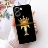 For OPPO A6X A6 A6T Pro 4G 5G Fashion Crown Letter Phone Case For Oppo A6x A 6 A6T Pro 4G Soft Silicone TPU Cases