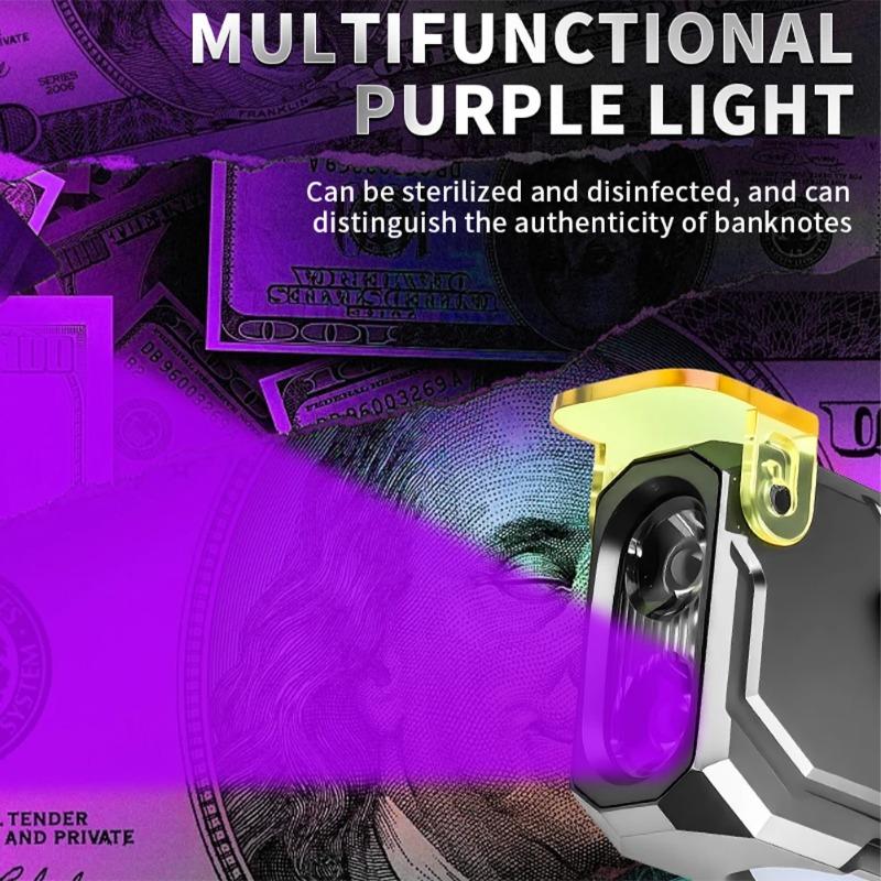 RGB LED Flashlight Rechargeable Flashlight Magnetic Work Light with Side Light Flash Light for Outdoors Emergency Camping