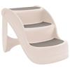 VidaXL Escalier Pliable 3 Marches pour Chien Crème 38x50x38 cm Échelle Voiture 152233