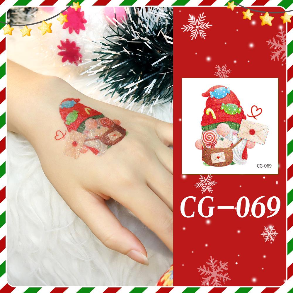 Ruikalong Christmas Cartoon Temporary Tattoo Stickers for Face and Arms