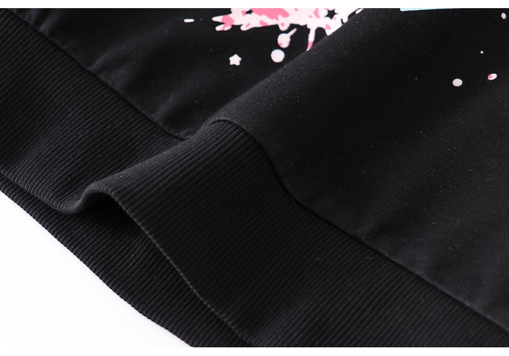 European Style Children's Cotton Long Sleeve Terry Hoodie for Spring and Autumn