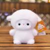 Mini Cute Little Fox Table Companion Doll Dolls Siamese Cat Plush Toys Office Ornaments Doll