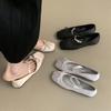 Square Head Shallow Mouth Single Shoes Female Spring and Autumn Korean Version Ballet Flat French Fairy Gentle Mary Jane Shoes