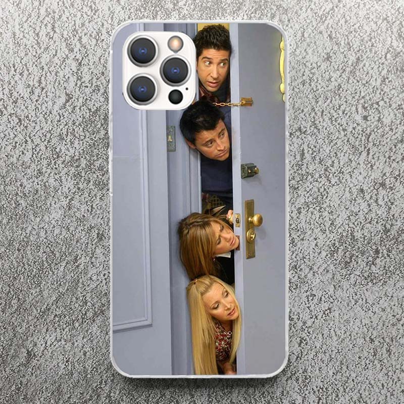 Friends Tv Show Funny Family Print Soft Case for iPhone 17 Air 16 16E 15 14 Plus 13 Mini 12 11 Pro Max Phone Shell SE 7 8 Patter