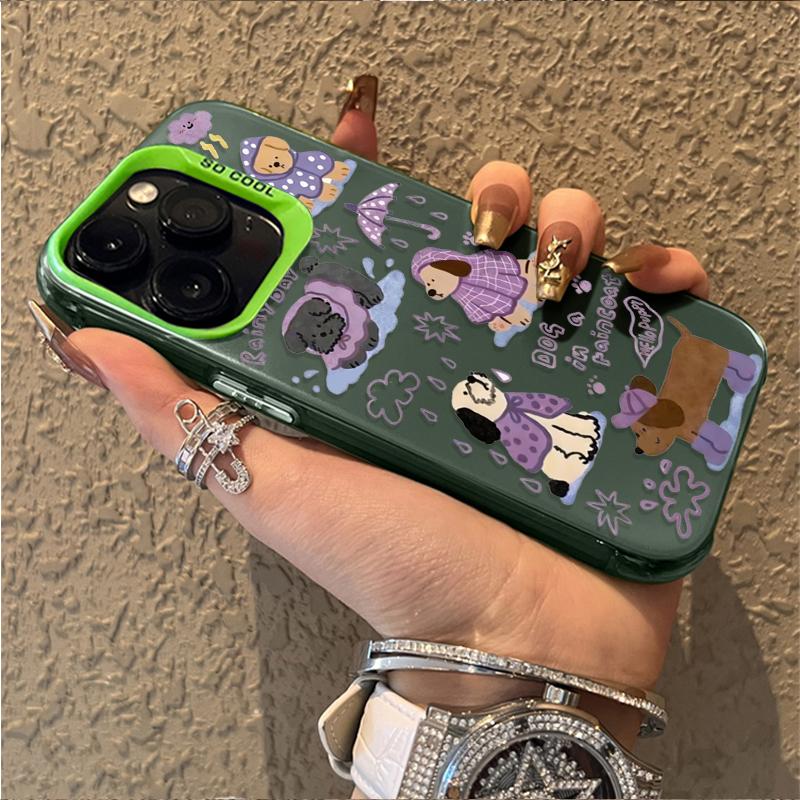 

Phone Case Purple Rain Puppy for Samsung Galaxy S26 S25 S24 S23 S22 S21 S20 Note20 FE Ultra Edge Plus 5G Anti Fall Matte Cover Samsung S21 Ultra 5G