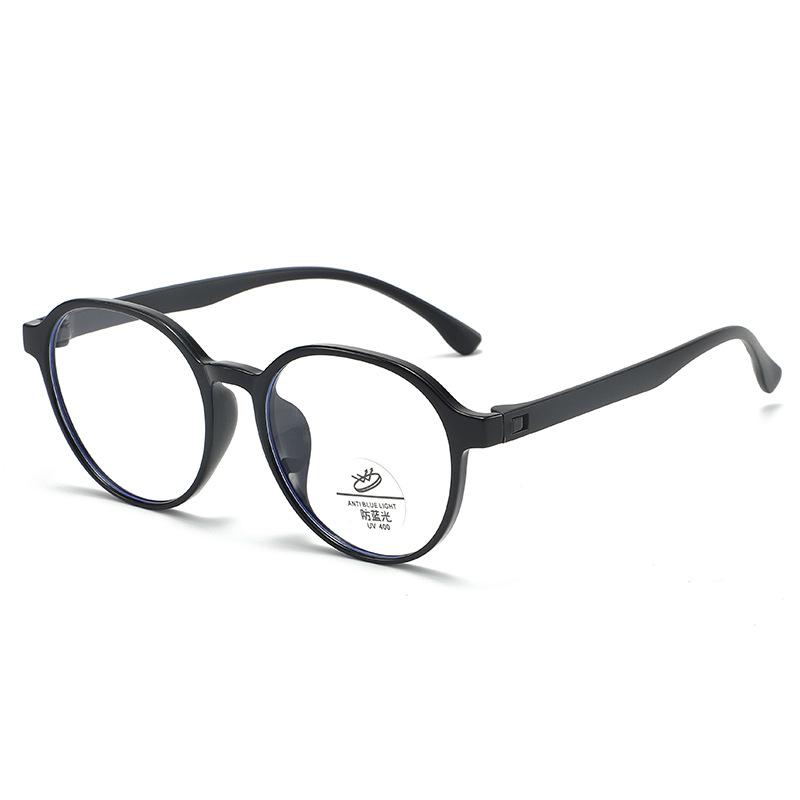 Retro Square And Round Face Without Makeup Round Anti-blue Light Glasses Super Light Tr90 Glasses Frame For Women 9037