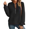 Women's Fashionable Long-sleeved Pullover Solid-color Top