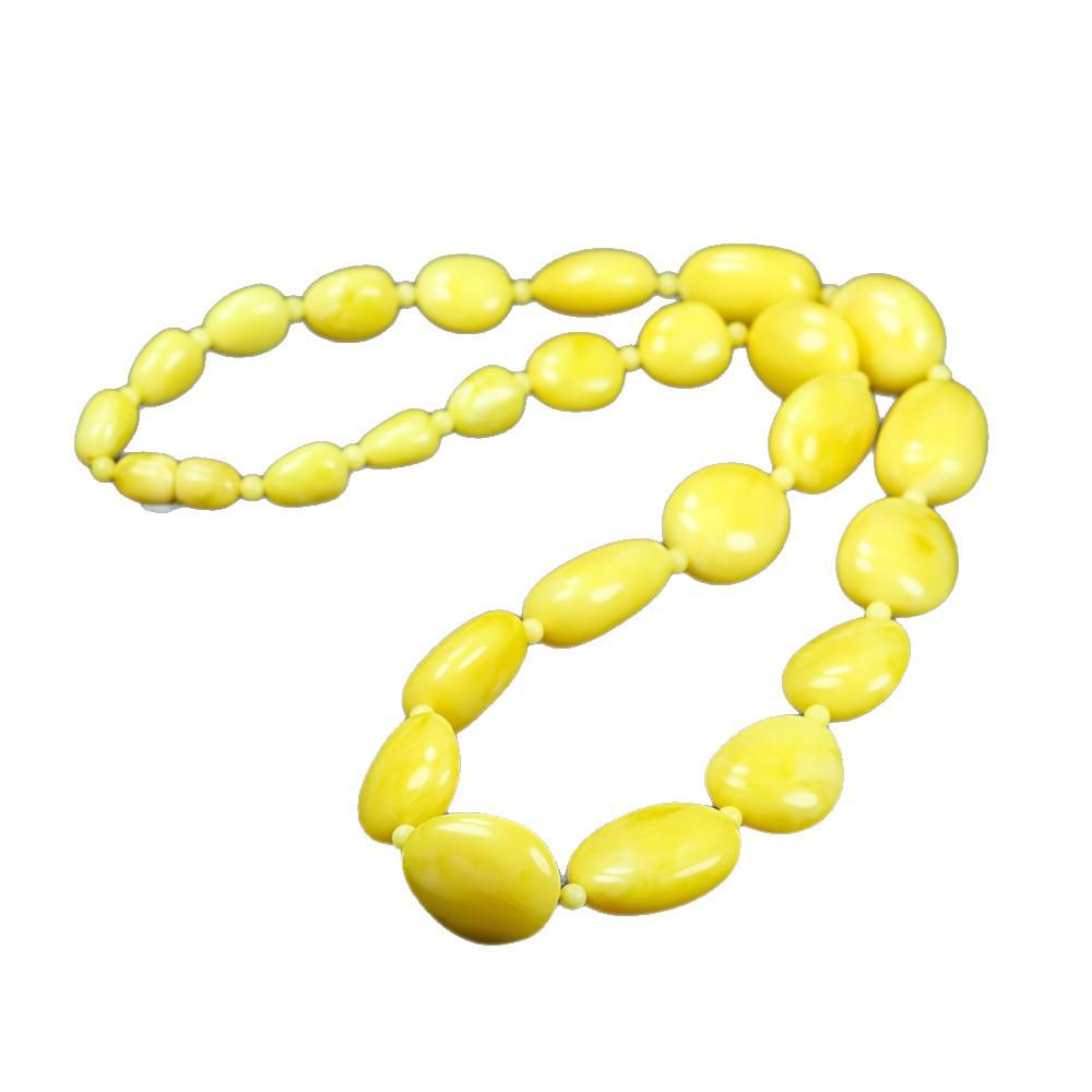 Qi Yi Baltic Second Gen Amber Freeform Unisex Necklace