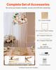 VEVOR Wedding Flower Stand, 10PCS 31.5-inch Column Flower Stand, Floral Stands with Metal Laminate, Rectangular Floral Display Rack for Wedding