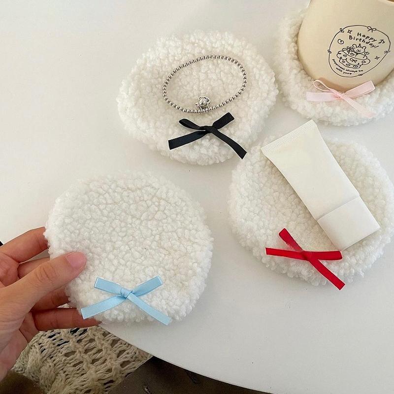 Untersetzer Einfacher Weißer Plüsch-Untersetzer Wärmeisolierpad Schreibtisch-Dekorationsmatte Schmuckschale für Getränke Schreibtisch Heimzubehör Geschenk