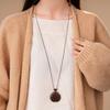 Copper Bamboo Chain Magnetic Glasses Clip Necklace Minimalist Retro Pendant Women's Trendy Fashion Jewelry
