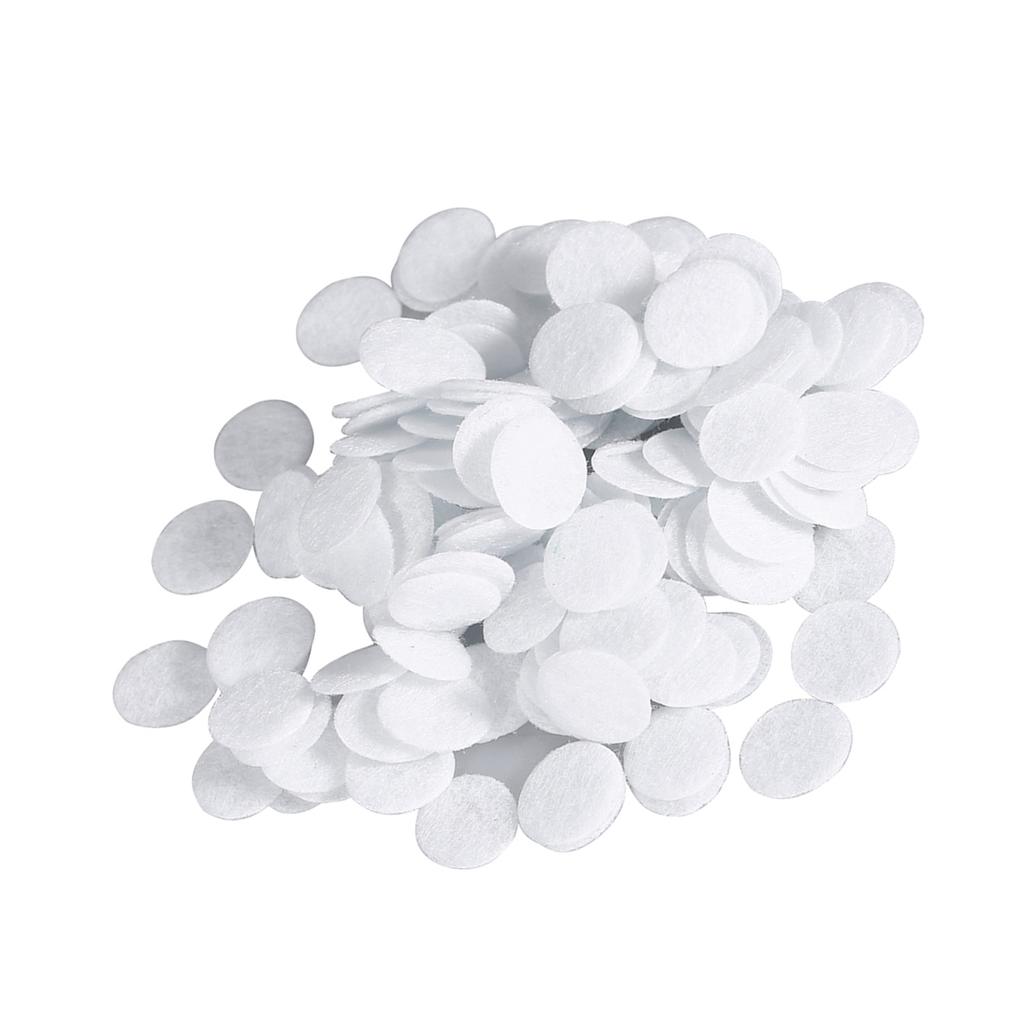 100 Stück Neue Baumwollfilter Runde Filterpads Zur Mitesserentfernung Schönheitsmaschine (15 mm)
