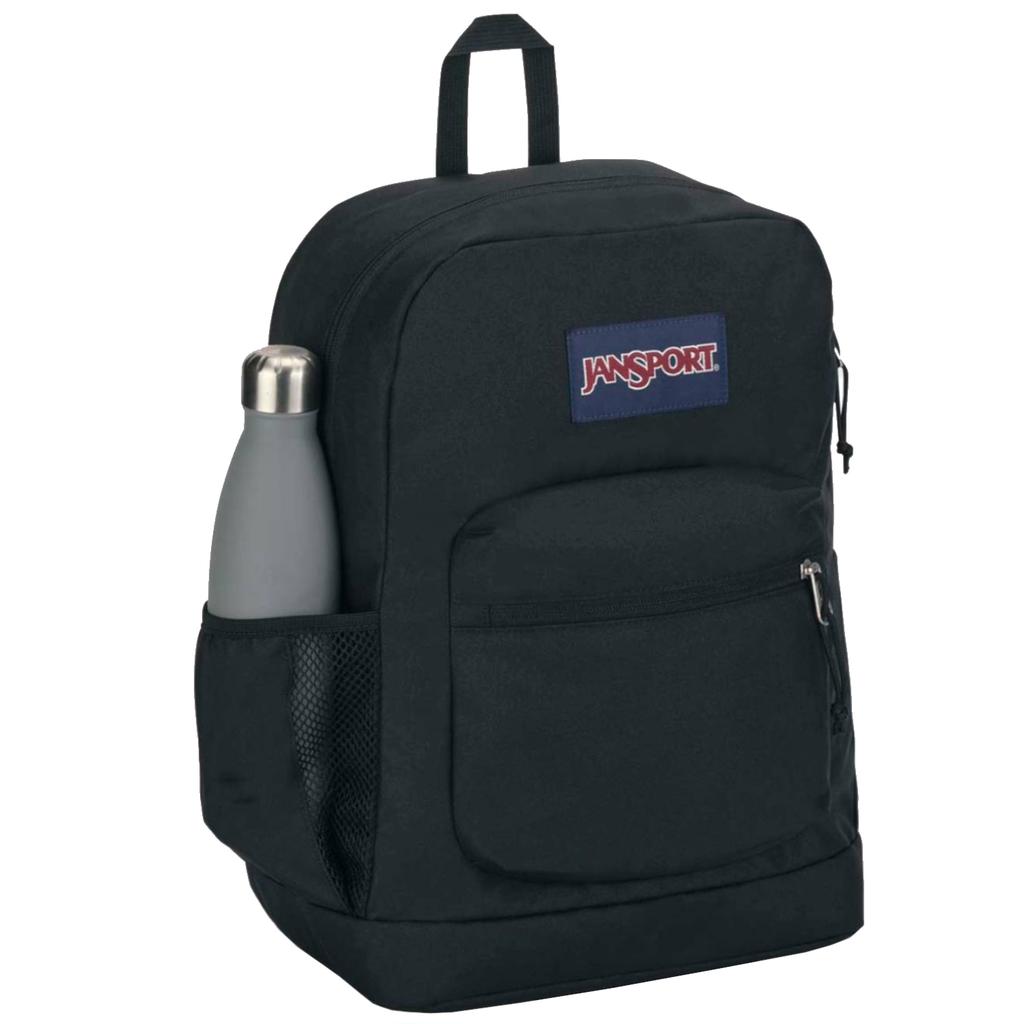 JanSport Cross Town Plus Rucksack, Unisex schwarzer Rucksack