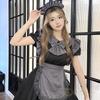 Maid Cosplay Halloween Costume for Jiangshi Gothic Lolita R-Dream Western-style Ghost/Zombie Costume, Gray, Adults, Women's, Cute, Gothic, Horror,
