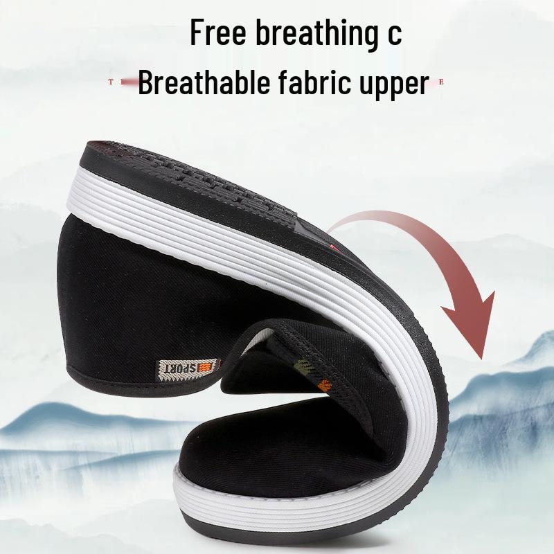 Beifuß Deodorant Alte Pekinger Stoffschuhe: Atmungsaktive, weiche, rutschfeste, verschleißfeste Slipper für Damen und Herren.