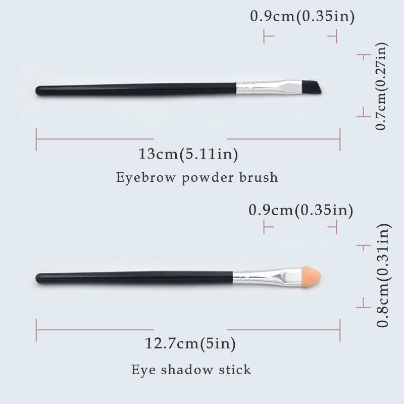7-teiliges Make-up-Pinsel-Set mit Kunststoffgriff, Augenbrauenpinsel, Beauty Foundation, Lidschattenpinsel