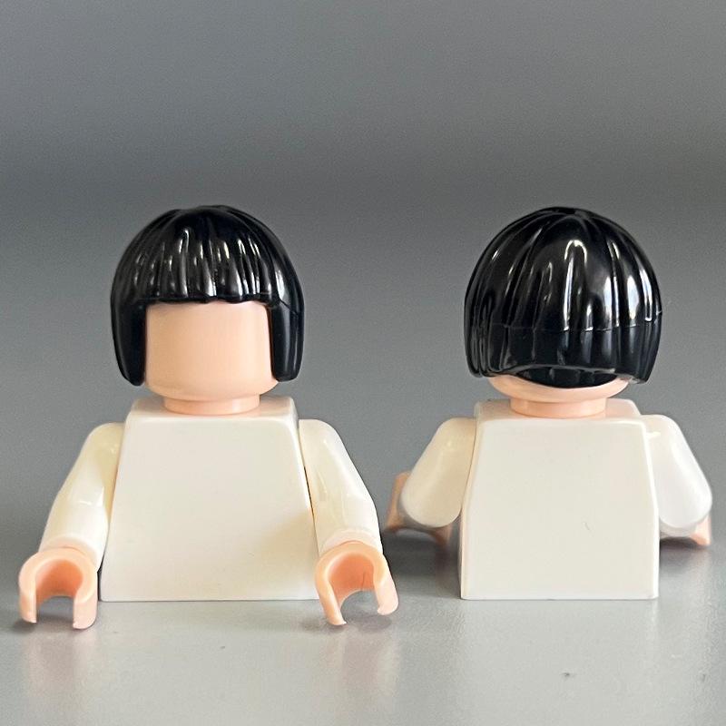 Cross-Border Compatible Girls' Lego Hair Building Blocks - Small Parts & DIY Accessories