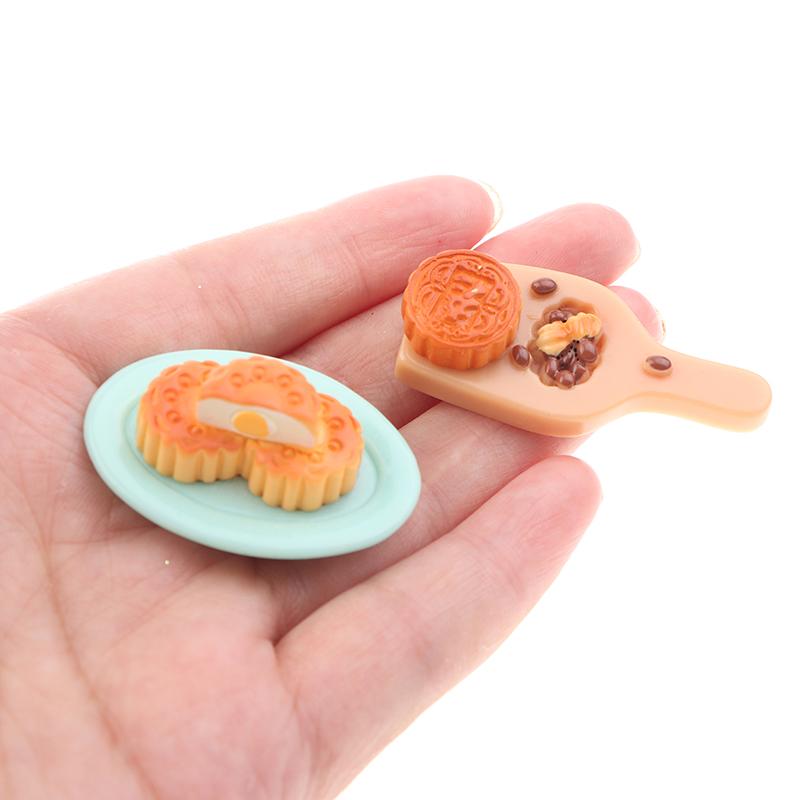 Micro Landscape Small Ornaments Resin Crafts Moon Cakes Rabbit Mid-Autumn Festival Decoration