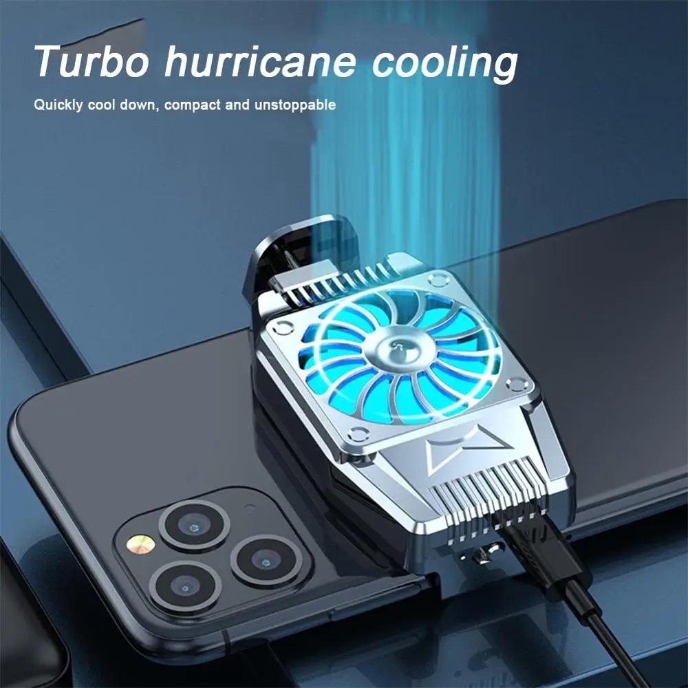 Mobile Radiator Esports Air Cooling Quiet Portable Quick Cooling H15 Game Live Cooling Back Clip Bracket Semiconductor Turbine
