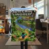 Minecraft World Blanket Camping Trip Home Decor Christmas Gifts Machine Washable Office Rest Blanket