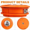 Universal Lawn Mower Head M10 Nylon and Aluminum Travel Reel Lawn Mower 2-wire Lawn Mower Head Wire Rope Wire Saw Garden Mower