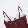 Abito da Donna Temperamento Moda Tinta Unita PU Pelle Imbottito Sexy Vita Stretta Cinturino Fianchi