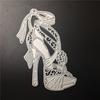 Stencil Metal Cutting Dies Model High Heel Model Bow Bowknot Lady Shoes Scrapbook Paper Craft Card