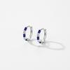 Dazzling Tiny Ear Buckles for Women Fine Jewelry Summer Design 925 Sterling Silver Small Trendy Colorful Enamel Hoop Earrings