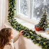 Galhos de Pinheiro 200cm Planta Verde Falso Cedro Caules de Natal Macios para Casa Pátio Sala de Estar Jardim Externo Quintal Parede