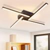 LED Ceiling Light - NETTLIFE - 56.5 Cm - Black - 24W - 3000K (White Hot)
