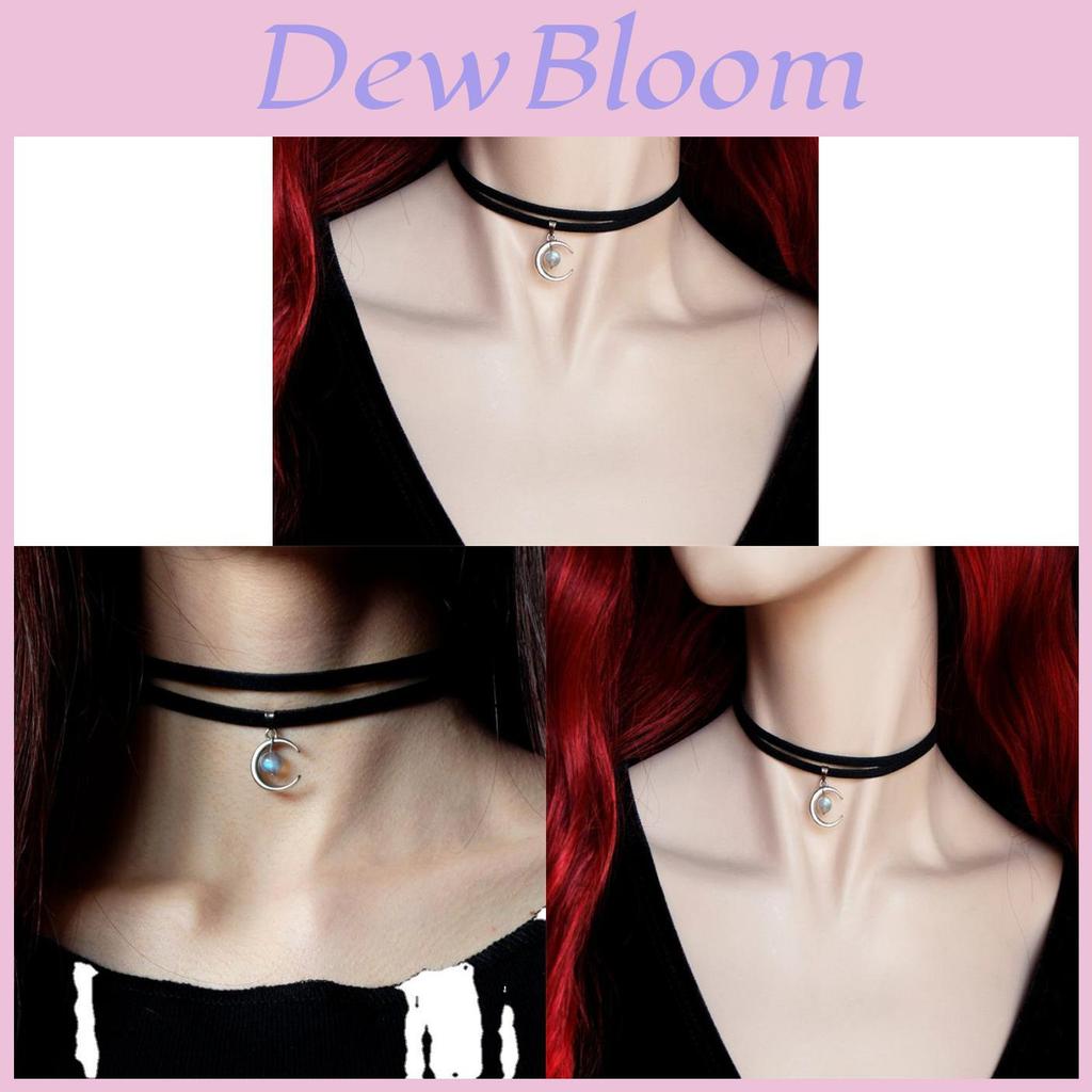 Moon Pendant Necklace Alloy Electroplated Fashion Jewelry For Women And Men