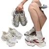 Dad shoes women's shoes ins2024 new spring and summer platform sports shoes mesh showing feet small sports casual shoes