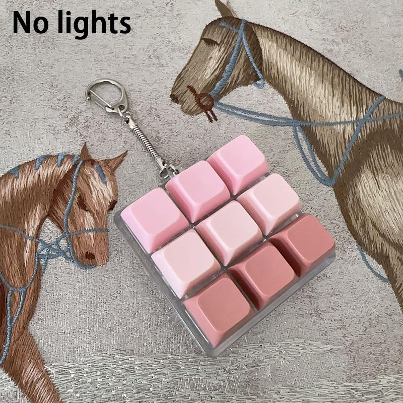 4/5/9 Keys Mechanical Keyboard Axis Tester Button Keycap Keychain Keyboard Keychain Toy Finger Keyboard Caps Toy
