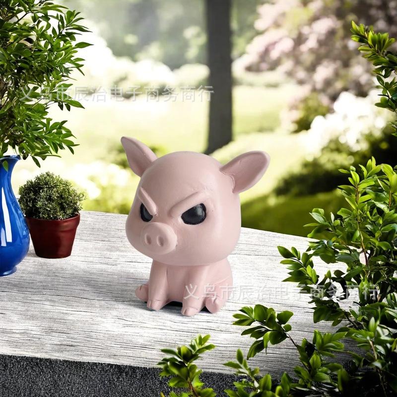 Angry Pig 3D Printed Toy Desktop Resin Ornament