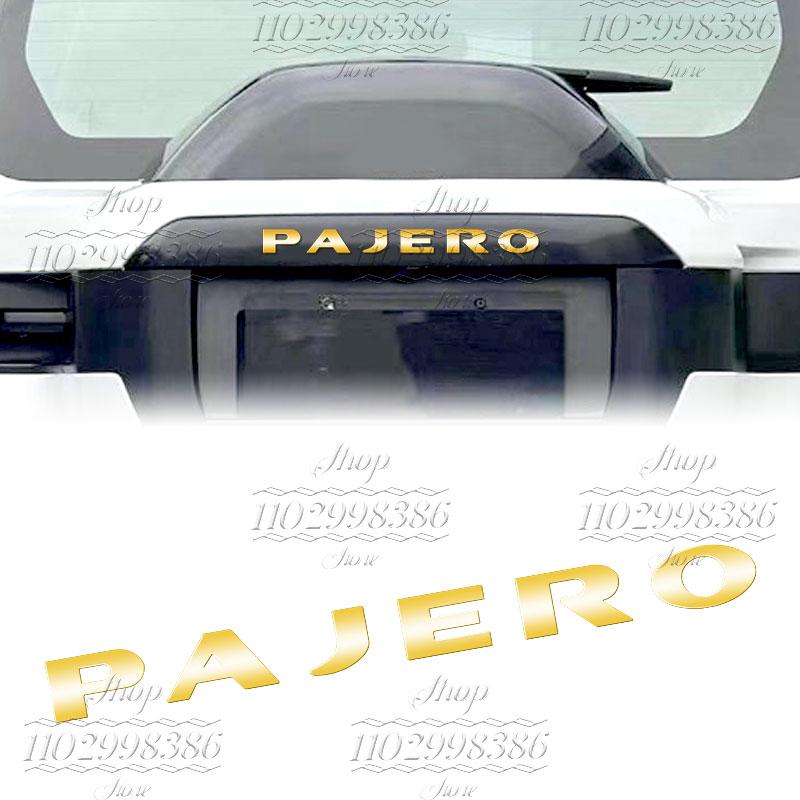 Accessori Auto Logo Lettere in Plastica ABS 3D Decorazione Adesiva Lato Carrozzeria Parafango Posteriore Cofano Bagagliaio Per Pajero Mitsubishi Car Styling