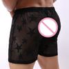 Men's Underwear Star Mesh Breathable  Pants Sexy Transparent Underwear