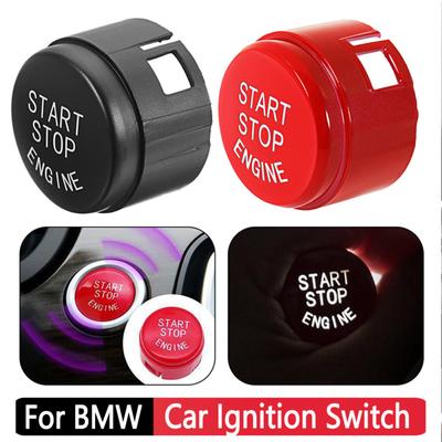 Neue Auto-Motor-Start-Stopp-Schalter-Tastenabdeckung Ersetzen Sie Zubehör für BMW 5/6/7 Serie F01 F02 F10 F11 F12 2009-13 Autoinnenraum