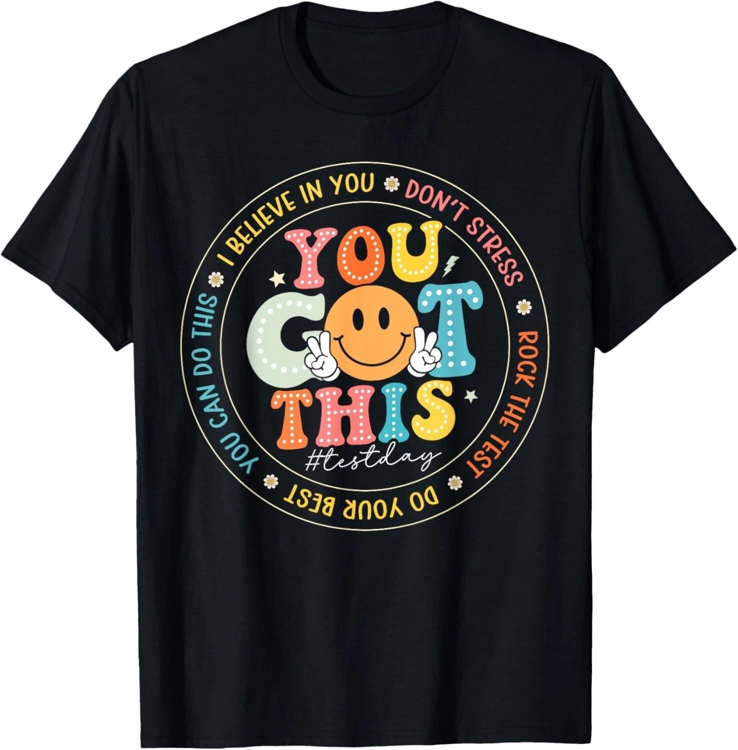 Test Day You Got This Rock The Test Teacher Testing Day T-Shirt unisex T-Shirt S
