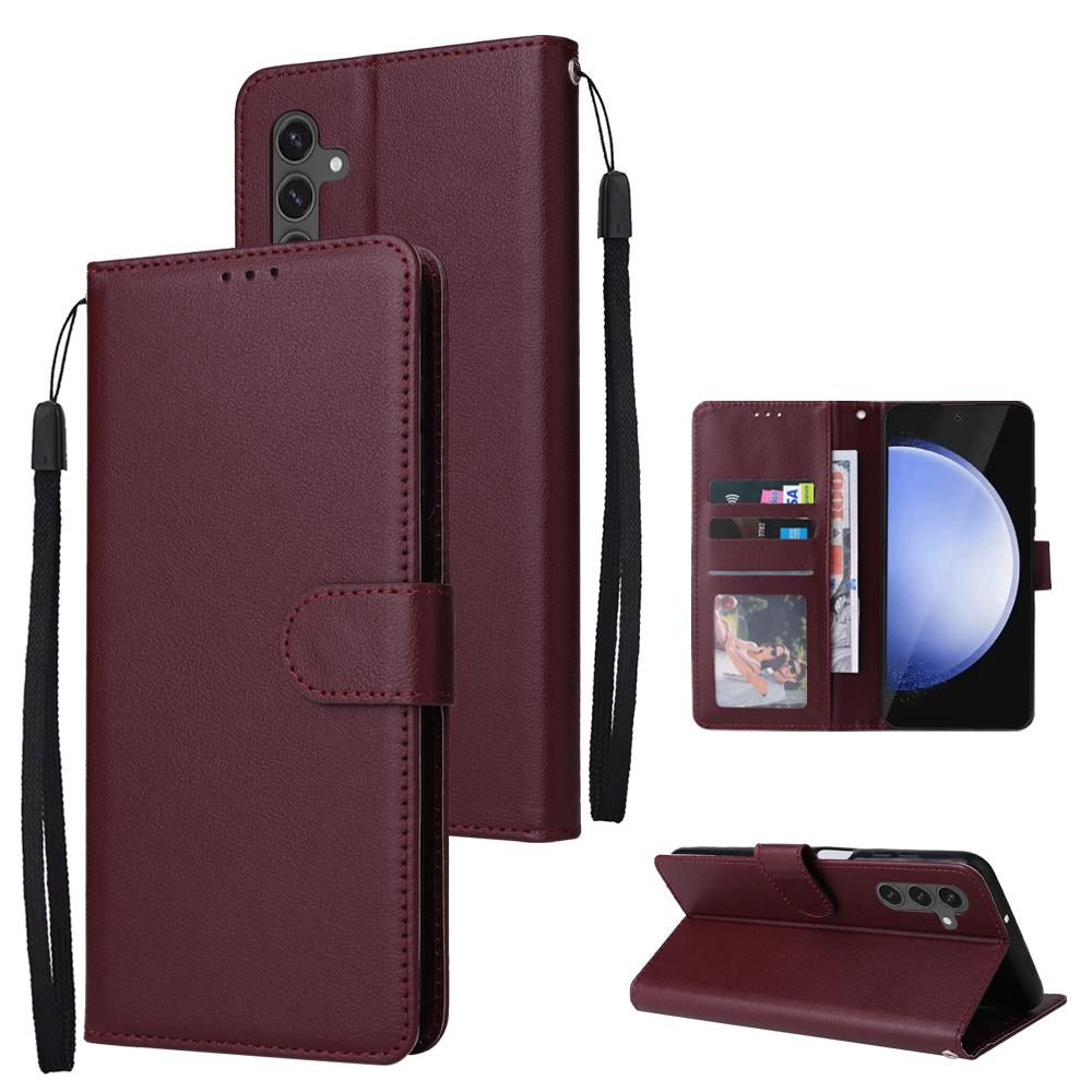 For Samsung Galaxy S24 FE Case 3 Card Slots Wallet PU Leather Phone Cover